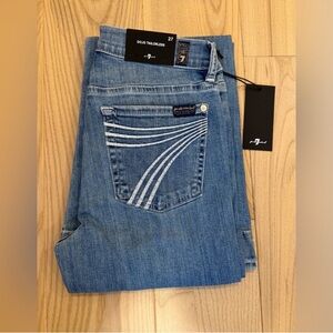 7 For All Mankind Tailorless Dojo Jeans Women's Trousers NWT 7FAMK NWT Size 27